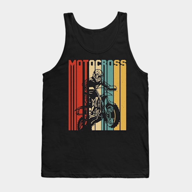 Motorcross Retro Funny Motorcross Lover Tank Top by Don.Creative